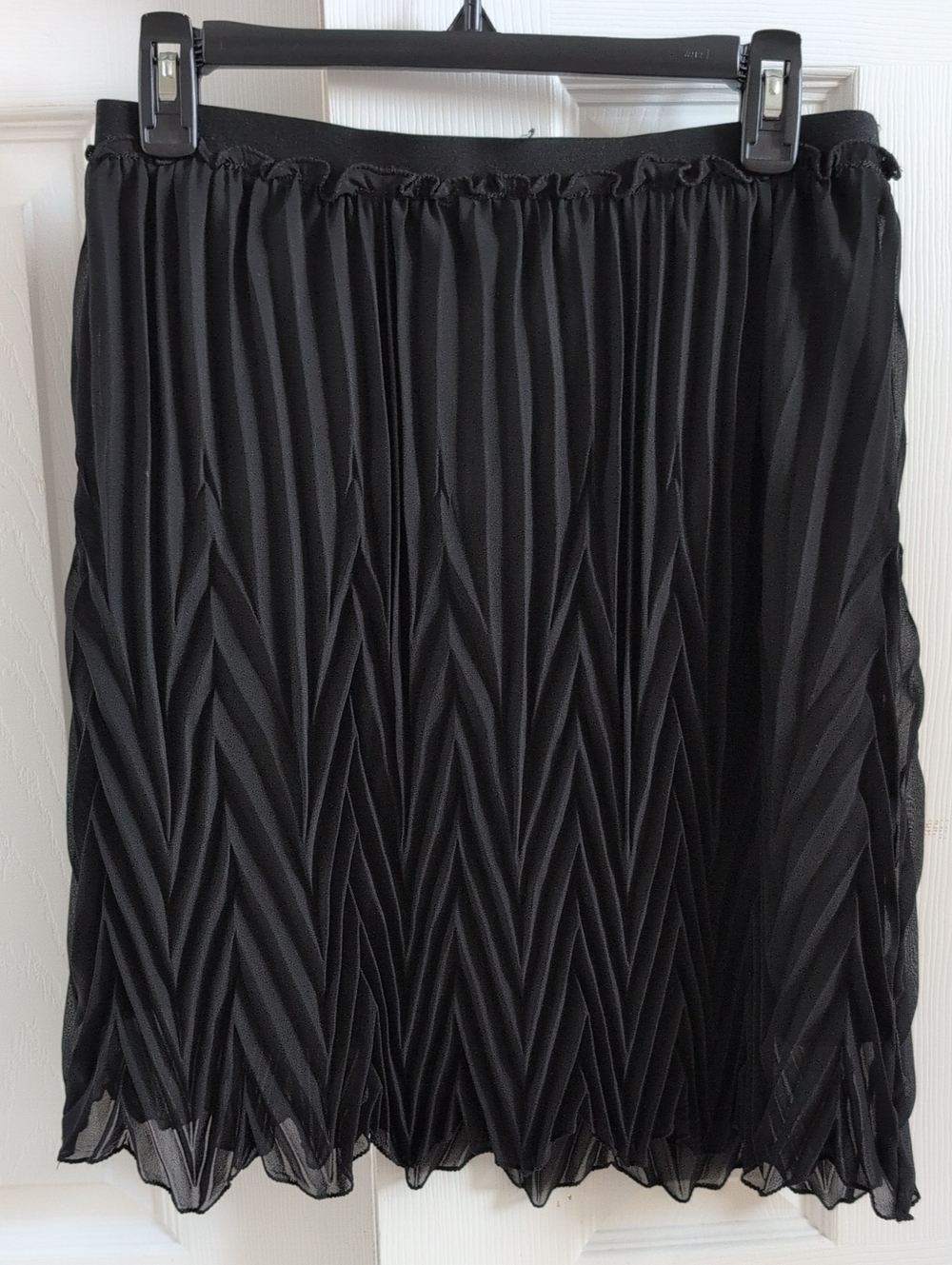 Max Studio Black Pleated Midi Skirt - Women's Skirt